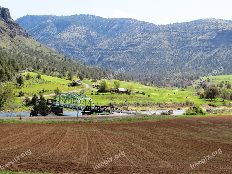 Iron Bridge North Fork John Day River Oregon