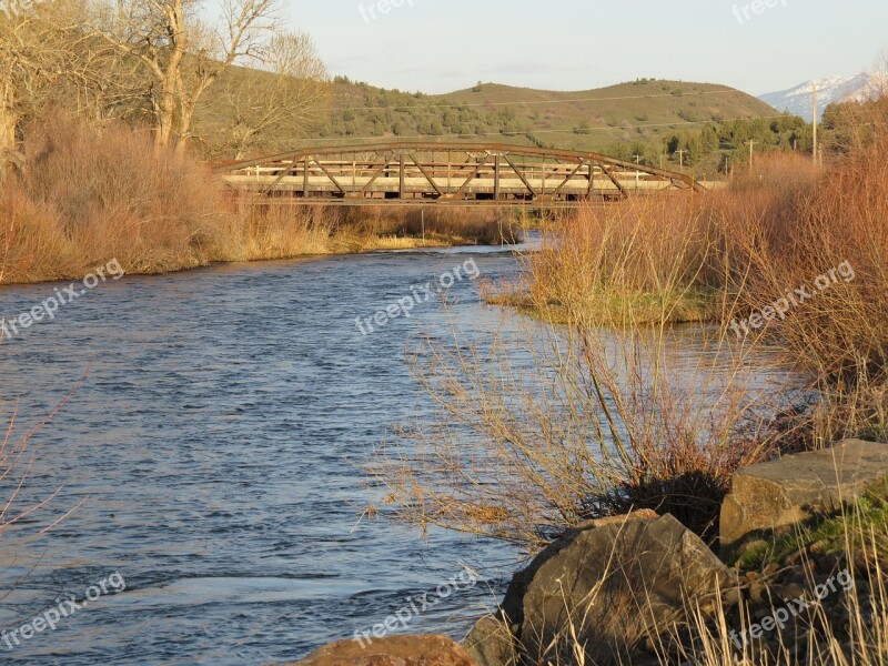 Iron Bridge John Day River Oregon Countryside