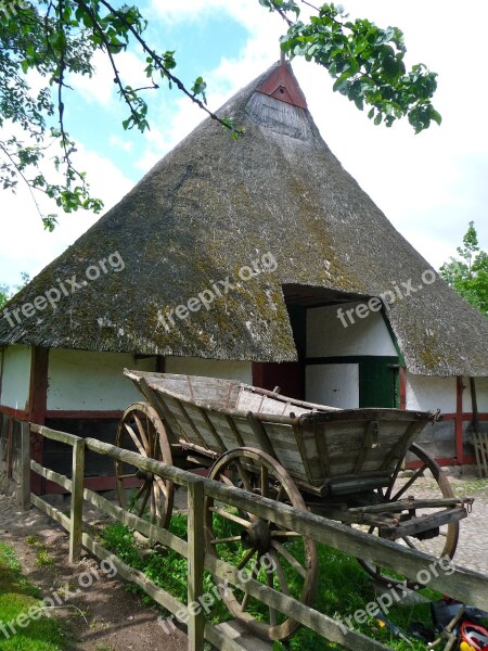 Building Barn Thatched Thatched Roof Country