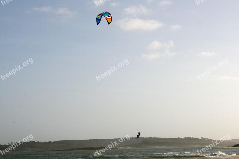 Kitsurf Pond Saint Andrew Portugal Free Photos