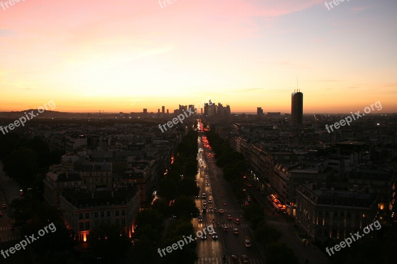 Paris Triumph Arch France Free Photos