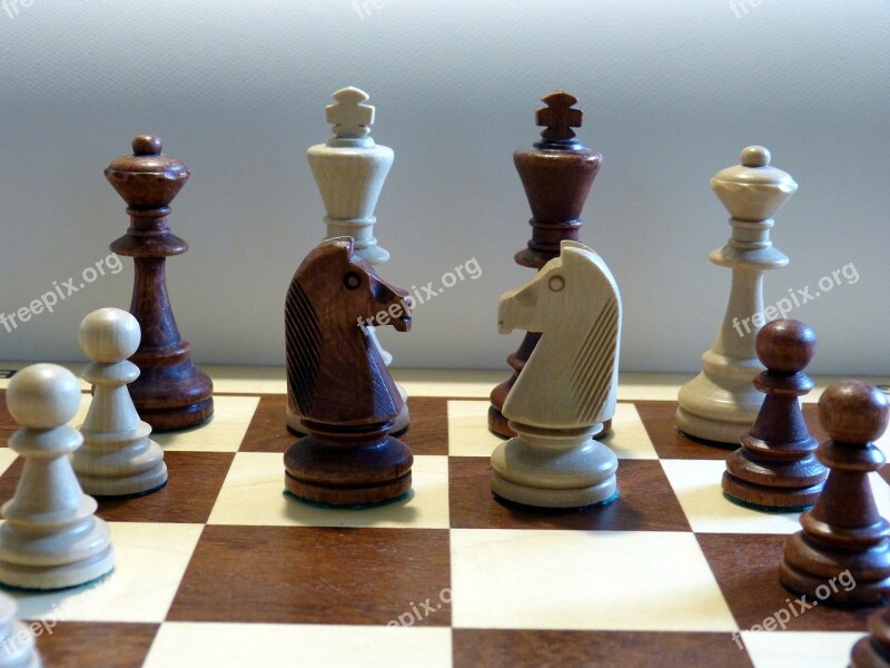 Chess Chess Pieces Chess Game Chess Board Black And White