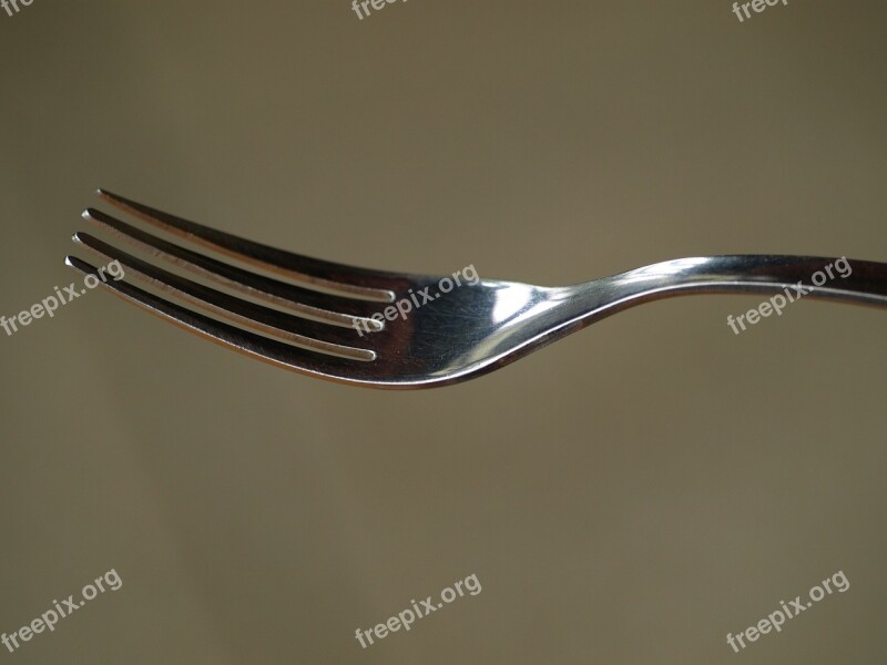 Fork Cutlery Metal Fork Eat Close Up