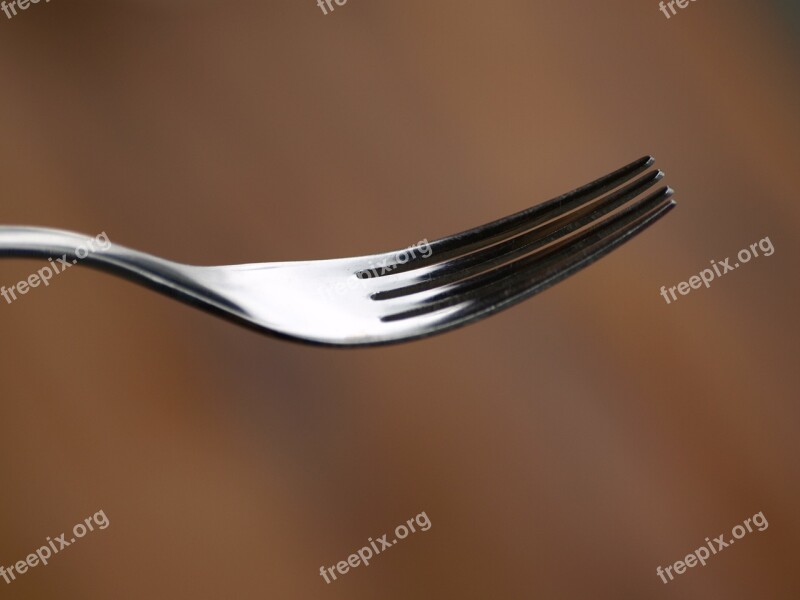 Fork Cutlery Metal Fork Eat Close Up