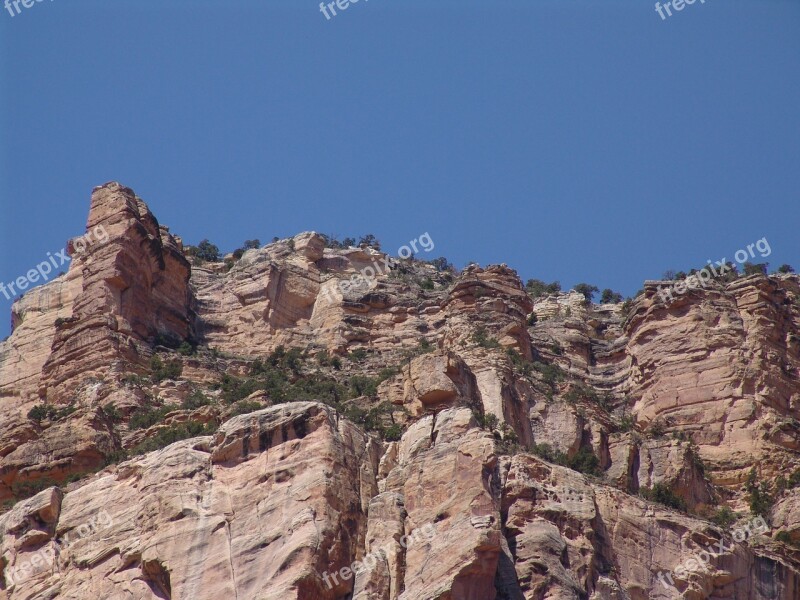 Grand Canyon Gorge Cliff Arizona Usa