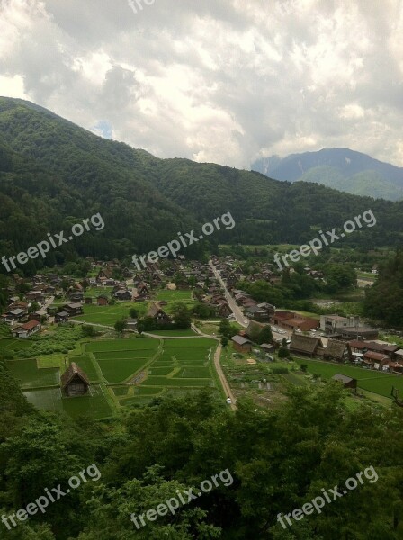 World Heritage Site Unesco World Heritage Site Landscape Mountain Japan