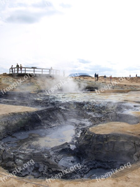 Iceland Landscape Volcano Thermal Spring Free Photos