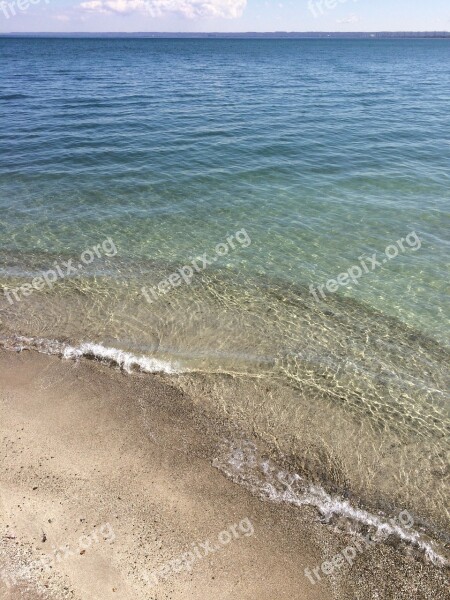 Water Clear Transparent Waves Shore