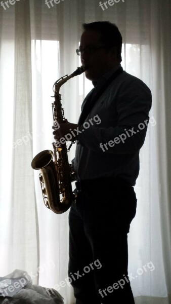 Sax Music Backlight Free Photos