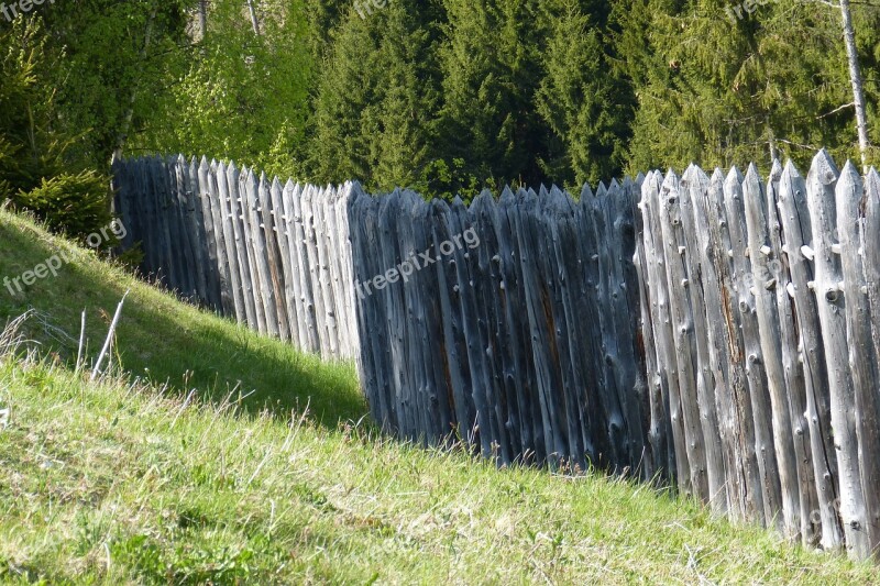 Celts Village Palisade Military Fence Fence Wood Fence