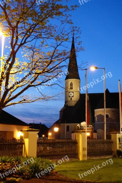 Mattig Hofen Church Abendstimmung Free Photos