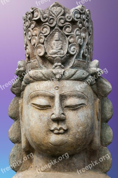 Art Asia Buddha Sculpture Figure