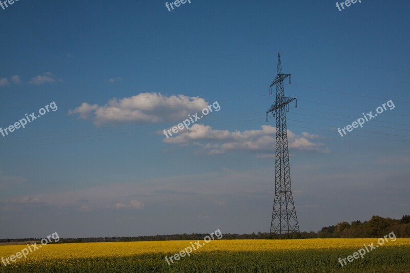 Oilseed Rape Agricultural Operation Yellow Field Harvest