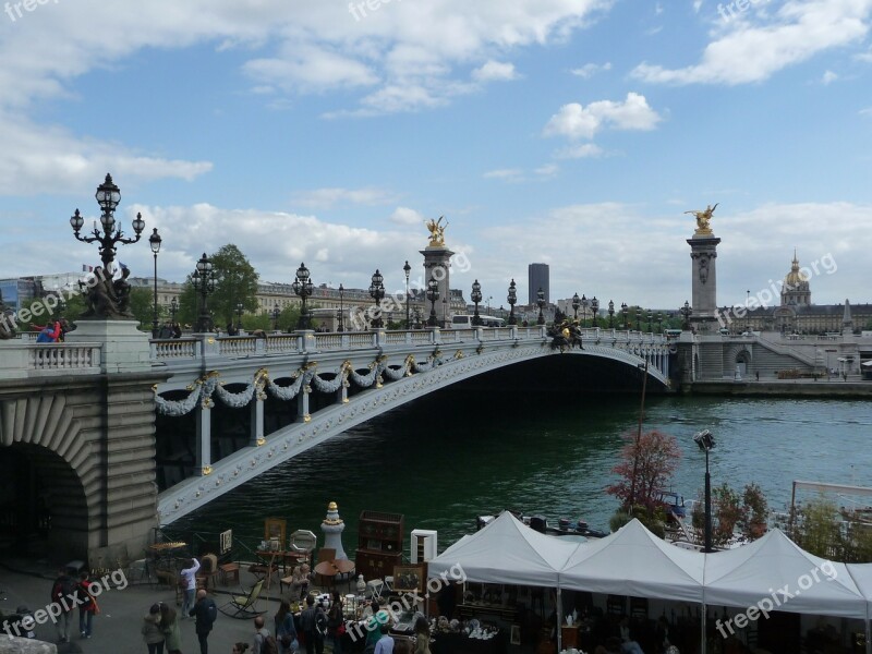 Paris France Bridge Alexander Bridge Its