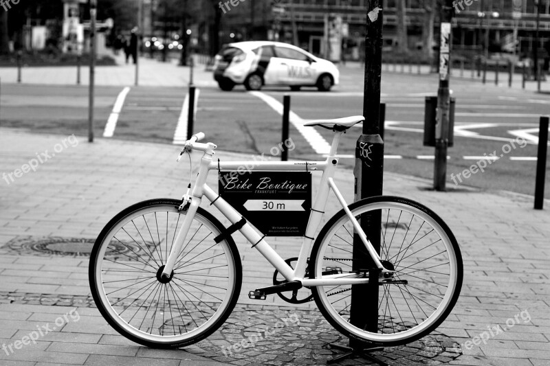 Bike Road Bike Racing Cyclists Black And White Cyclists