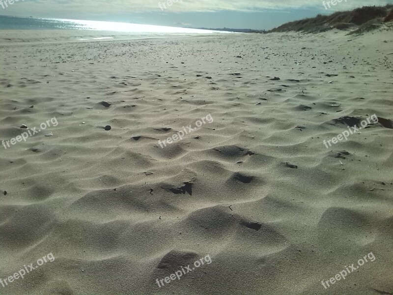 Sand Sun Sunset Landscape Sea