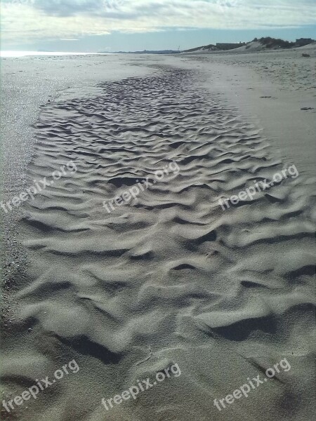 Sand Beach Dawn Formation Of Sand Sand Dunes