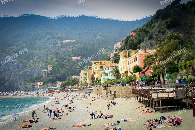 Cinque Terre Italy Beach Amalfi Coast Scenic