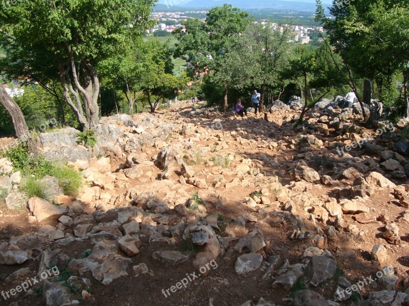 Our Lady Of Medjugorje Pilgrim Pilgrimage Stations Of The Cross Rocks