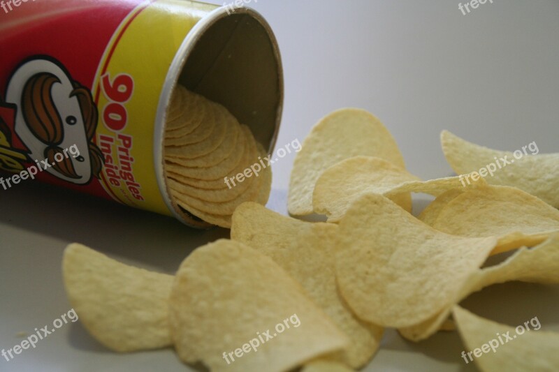 Pringles Chips Snack Junk Food Delicious