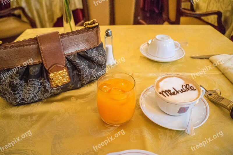 Florence Italy Cappucino Hotel Breakfast