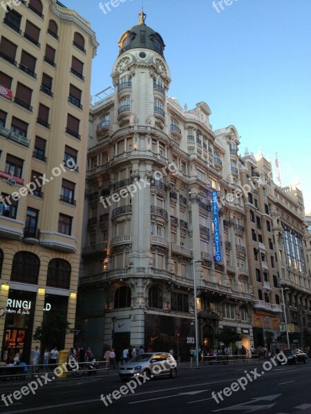 Madrid Gran Vía Building Architecture City Centre