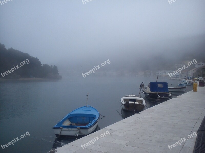 Novigrad Sea Fog Adriatic Port