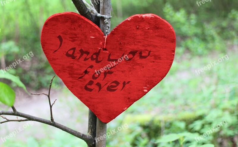 Wooden Heart Heart Symbol Love Romance