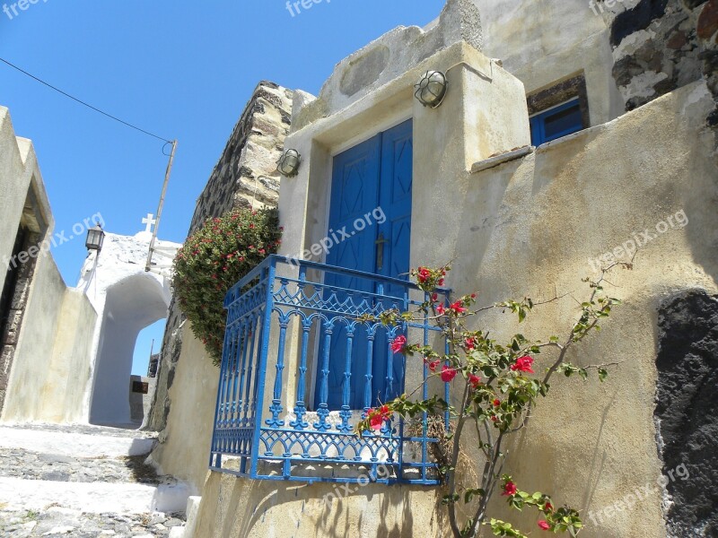 Greece Santorini Island Sea Blue