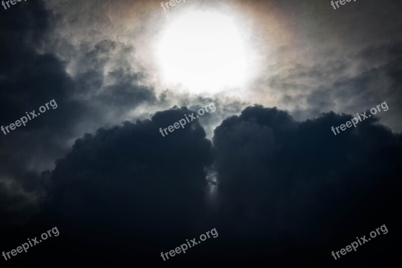 Clouds Heaven Threatening Clouds Nature Storm