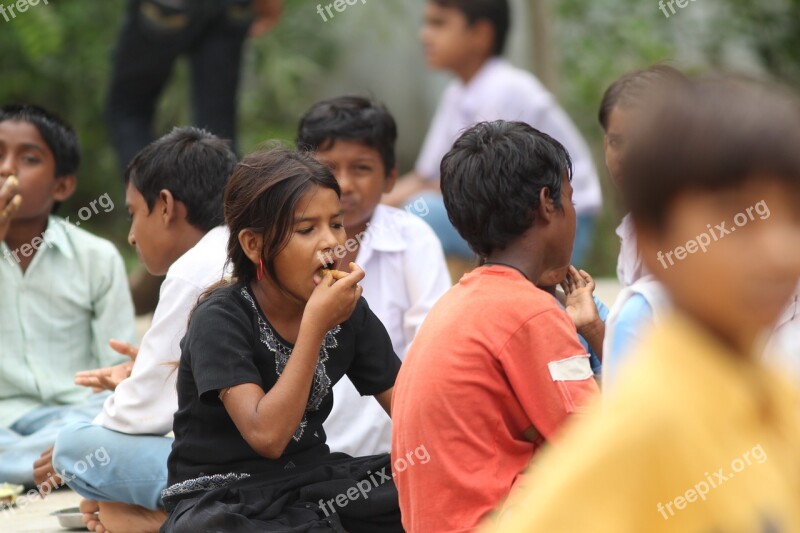 Children Indian Eating Ahmedabad Infant