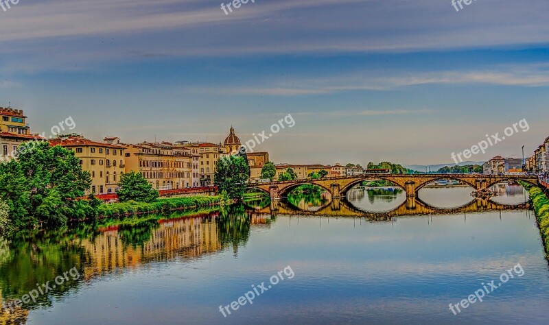 Ponte Vecchio Florence Italy Bridge Urban