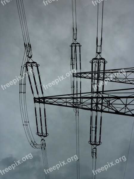 Power Cable Excess Land Cable Reinforce High Voltage Storm