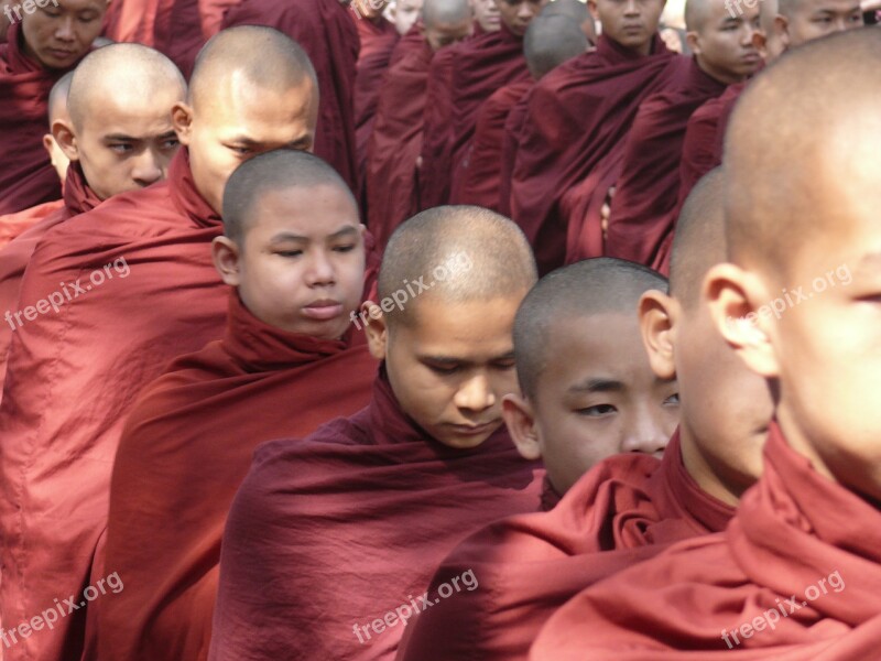 Myanmar Burma Monk Free Photos