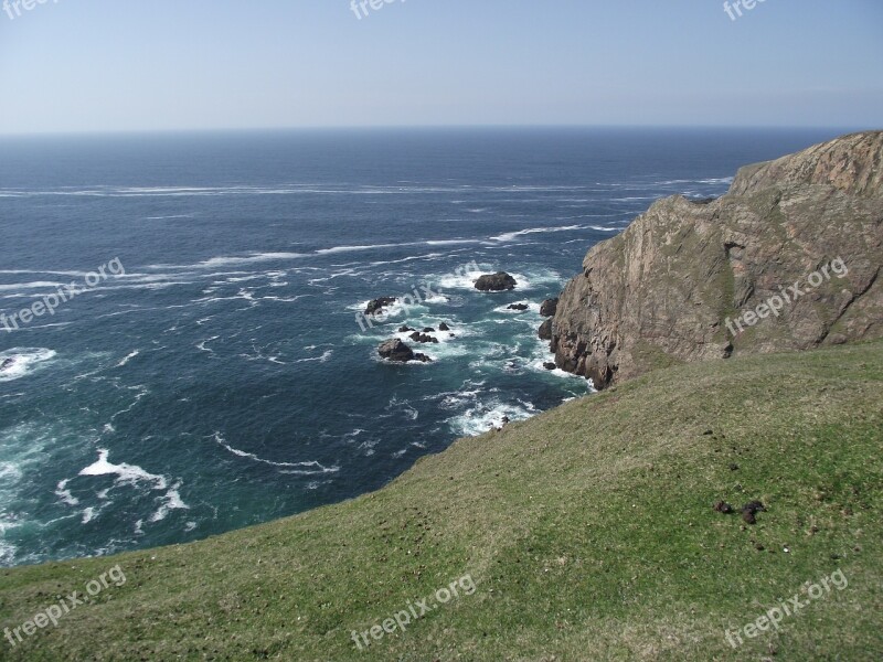 Island Ireland Ocean Sea Water