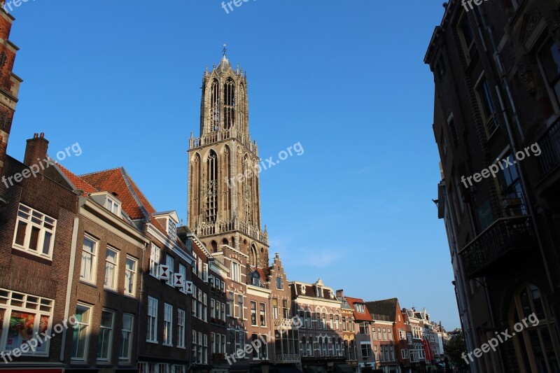 Dom Tower Utrecht Netherlands Architecture Church Tower