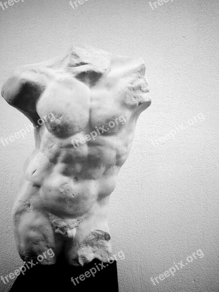 Torso Stone Statue Statue Free Photos