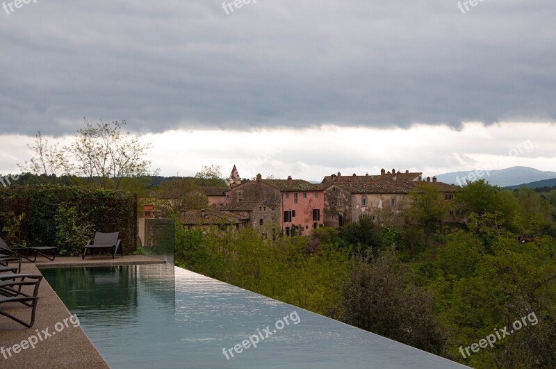 Pool Borgo Ancient Tuscany Italy