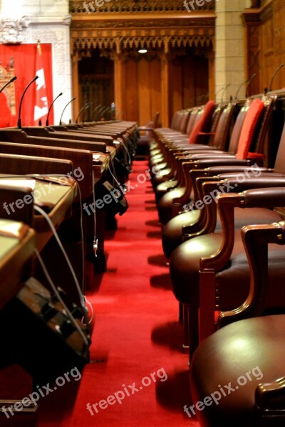 Parliament Seats Chairs Ottawa Canada