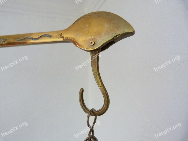 Hook Scourge Balance Bronze Old