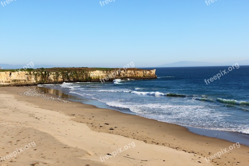 Coastline Shore Beach Ocean California