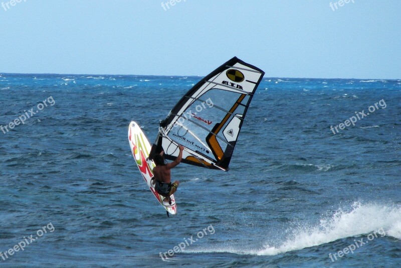 Windsurf Summer Sports Windsurfing Surfing