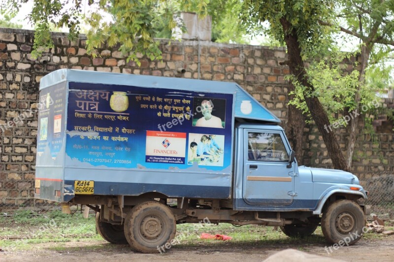 Lorry Truck Rajasthan India Old