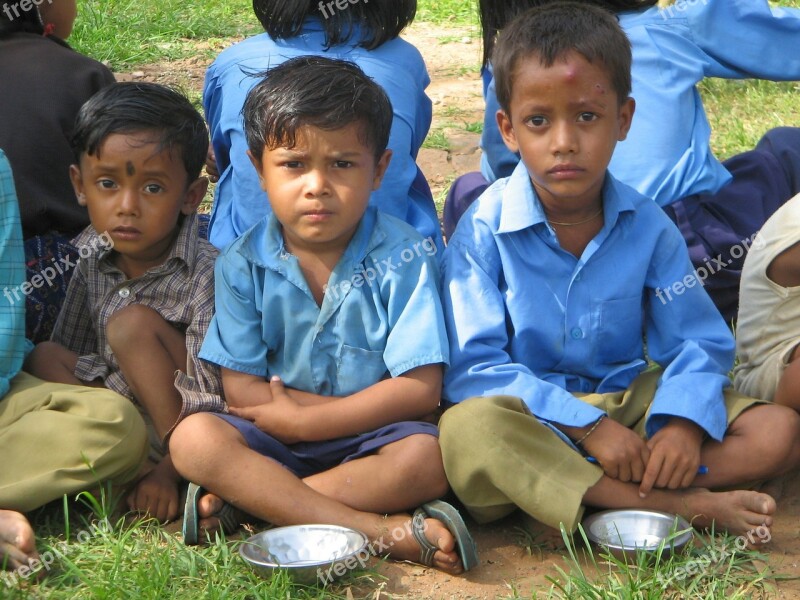 Kids Rajasthan Children Indian Meal