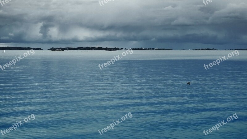 Storm Front Sea Sea Shore Sky Water