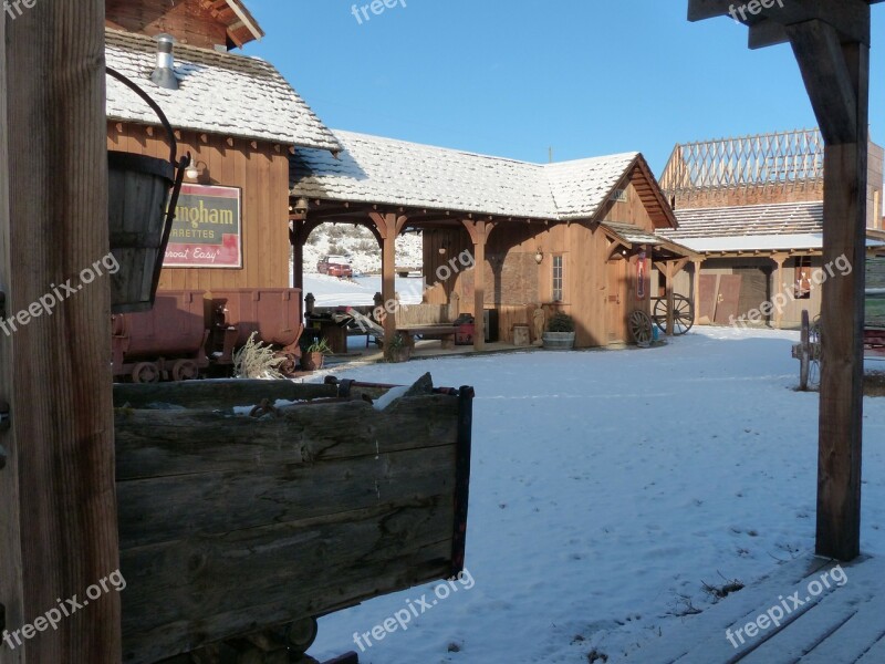 Deadman Ranch Ancient Buildings Wooden Western Style