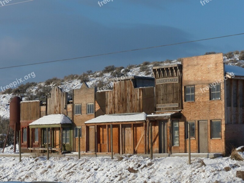 Deadman Ranch Ancient Buildings Wooden Western Style