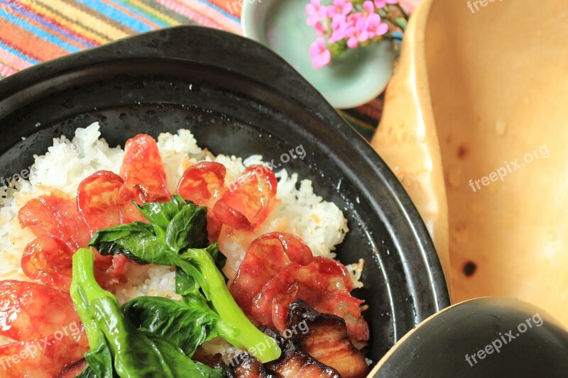 Claypot Rice Food Diet Catering Free Photos