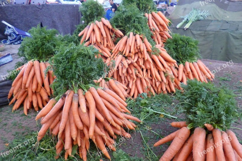 Bazaar Market Carrots Vegetables Carrot