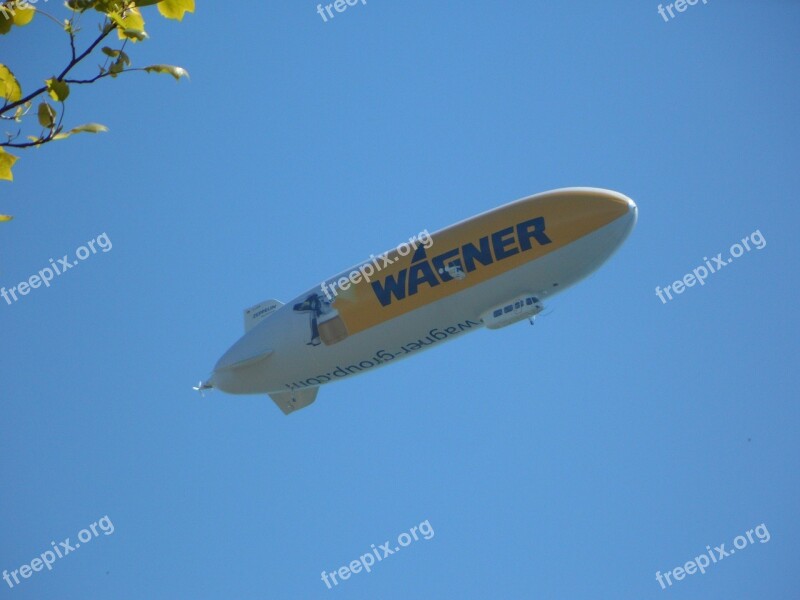 Zeppelin Airship Float Fly Balloon Sky